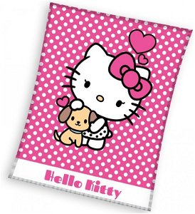Carbotex Dětská deka Hello Kitty Puppie 130x170 cm 594364