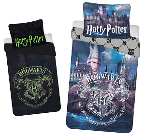Jerry Fabrics Povlečení Harry Potter 054 svítící efekt 140x200 70x90 HARYSVITICIEF054A
