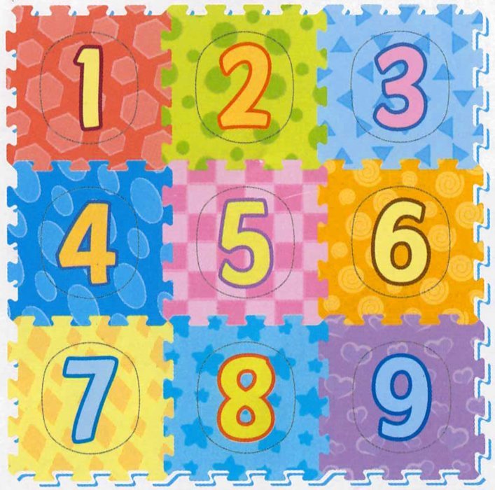 SUN TA TOYS Pěnové puzzle Barevná čísla (29x29) 120560