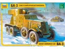Zvezda slepovací model BA-3 Armored Car (re-release) 1:35