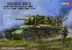 Hobby Boss slepovací model Sovětský tank KV-1 verze 1941 malá věž  (84810) 1:48