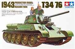 TAMIYA slepovací model tanku T 34/76 1943 1:35