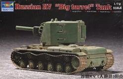 Trumpeter slepovací model Russian KV "Big turret" Tank  1:72 