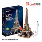 3D Puzzle CubicFun - Eiffelova věž s LED osvětlením 82 dílů *