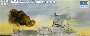 TRUMPETER slepovací model HMS Queen Elizabeth 1918 1:700