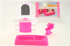 Nábytek Glorie pro panenky Barbie - Koupelna 