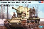 Hobby Boss slepovací model Německý tank Pz.Kpfw KV-2 754 1:48