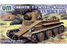 UM slepovací model US Medium Tank T-3 M.1931/1940 Christie 1:72