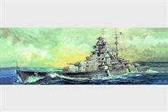 Trumpeter slepovací model Germany Bismarc Battleship 1941 1:700