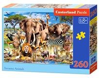CASTORLAND dětské puzzle Zvířátka ze savany 260 dílů