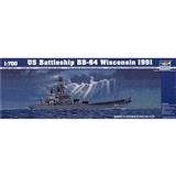 Trumpeter slepovací model US Battleship BB-64 Wisconsin 1991 1:700