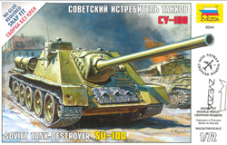 Zvezda Zacvakávací model Zvezda Soviet Tank Destroyer SU-100 1:72