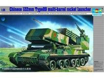 Trumpeter slepovací model Chinese 122mm Type89 multi-barrel rocket launcher 1:35