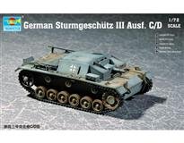 Trumpeter slepovací model German Sturmgeschutz  III Ausf.C/D 1:72