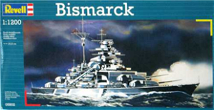 Revell slepovací model Bismarck 1:1200