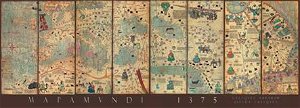 Puzzle Educa - Mapa z r.1375 1000 dílků