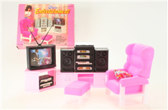 Nábytek Glorie pro panenky Barbie - Obývací stěna 