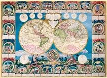 Puzzle Clementoni  Historická mapa světa 1500 dílků