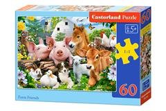 Puzzle Castorland 60 dílků - kamarádi z farmy
