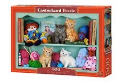 Castorland puzzle Polička s koťaty 500 dílků