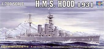 TRUMPETER slepovací model lodi H.M.S. Hood 1931 1:700