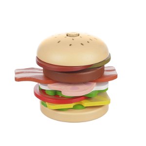 Zopa Dřevěný nasazovací hamburger 