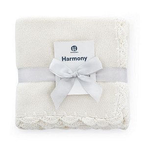 Pletená deka Petite&Mars Harmony  Cute White