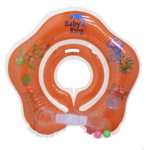 BabyPoint koupací kruh Baby Ring 0 - 24 měs. oranžová