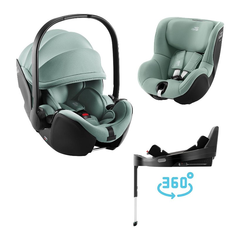Autosedačka Britax Römer Baby Safe Pro + Vario Base 5Z + Dualfix 5Z Jade Green
