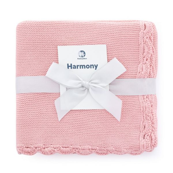 Pletená deka Petite&Mars Harmony  Cute Pink