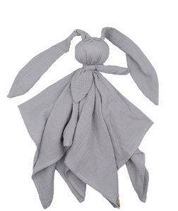 Mamido mušelínový mazlík plenka Hug Me Bunny šedý