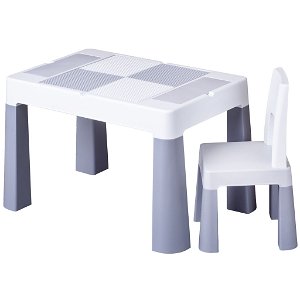 Dětská sada stoleček aMultifun - Dětská sada stoleček a židlička Multifun grey - šedá
