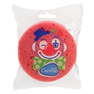 Koupelová houba Klaun Calypso - tmavě - růžová
