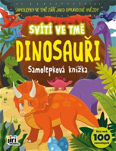 JIRI MODELS Samolepková knížka dinosauři svítí ve tmě fosforeskuje
