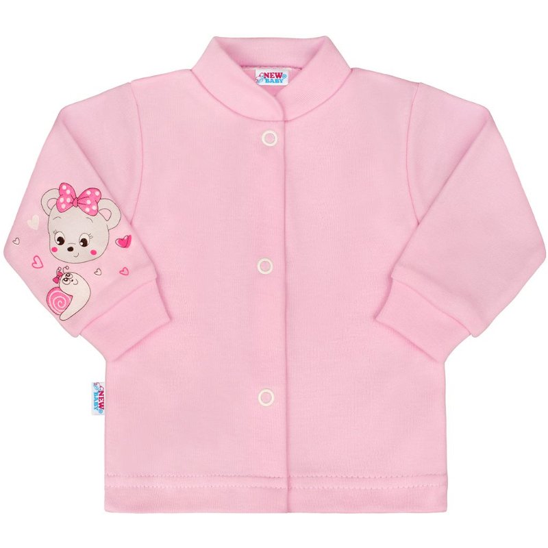 Kojenecký kabátek New Baby - myška - růžová/50